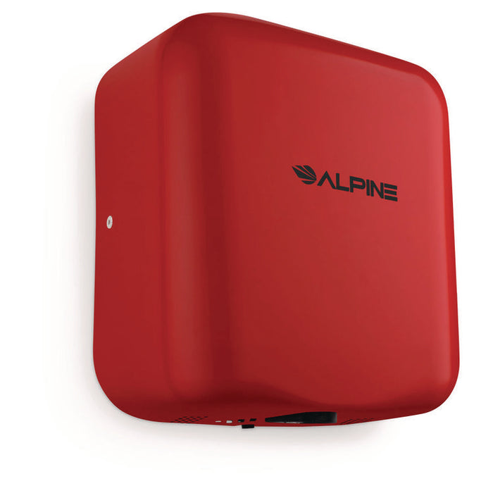 Hemlock Commercial Automatic 120V Hand Dryer, 6.68 x 11.41 x 12.31, Red