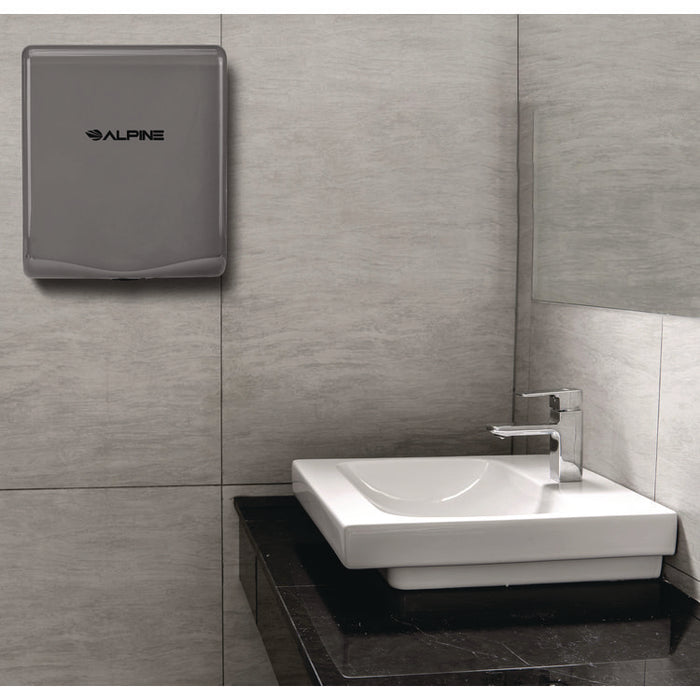 Willow Commercial 120V Automatic Hand Dryer, 3.93 x 11.25 x 12.63, Gray