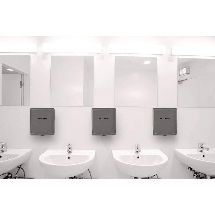 Willow Commercial 120V Automatic Hand Dryer, 3.93 x 11.25 x 12.63, Gray