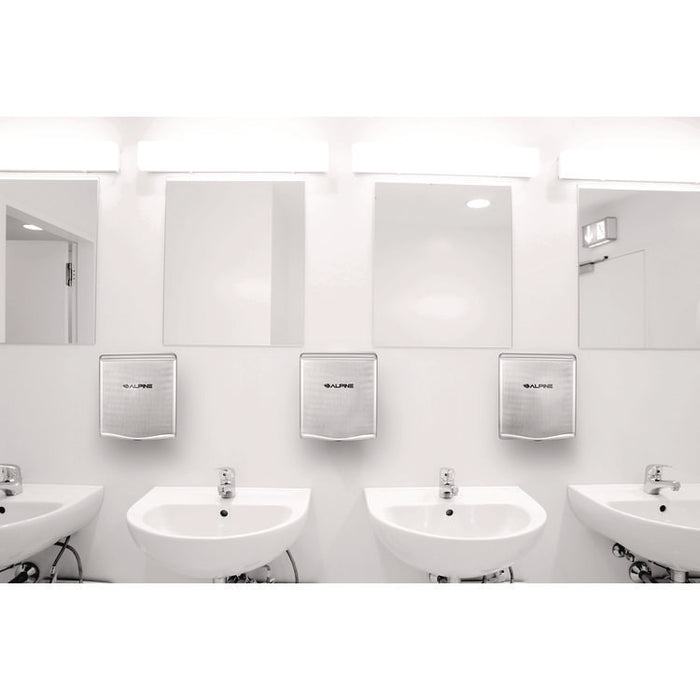 Willow Commercial 120V Automatic Hand Dryer, 3.93 x 11.25 x 12.63, Silver