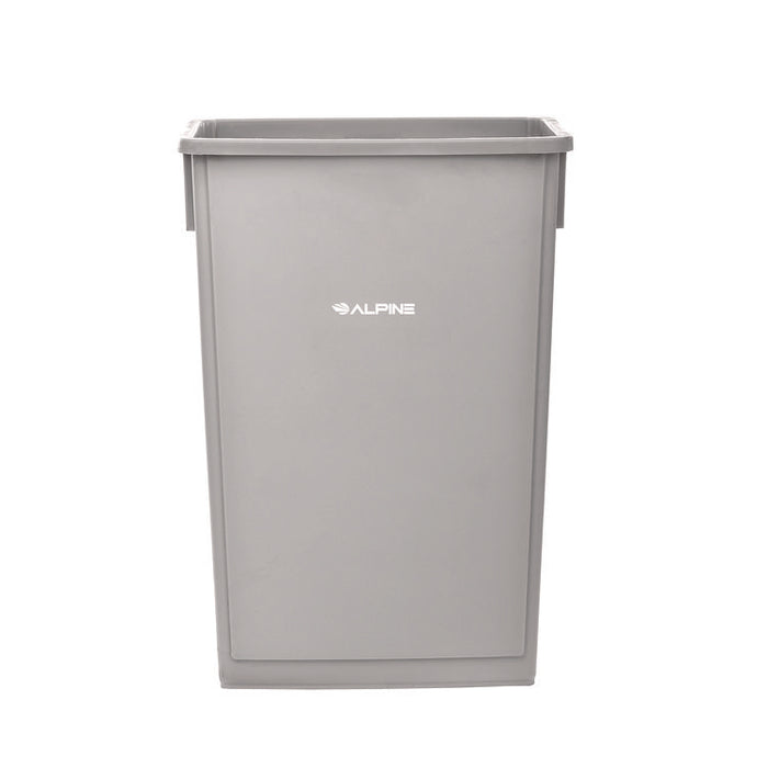 Slim 23 Gallon Indoor Trash Can, Plastic, Gray