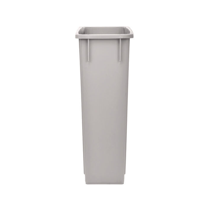 Slim 23 Gallon Indoor Trash Can, Plastic, Gray
