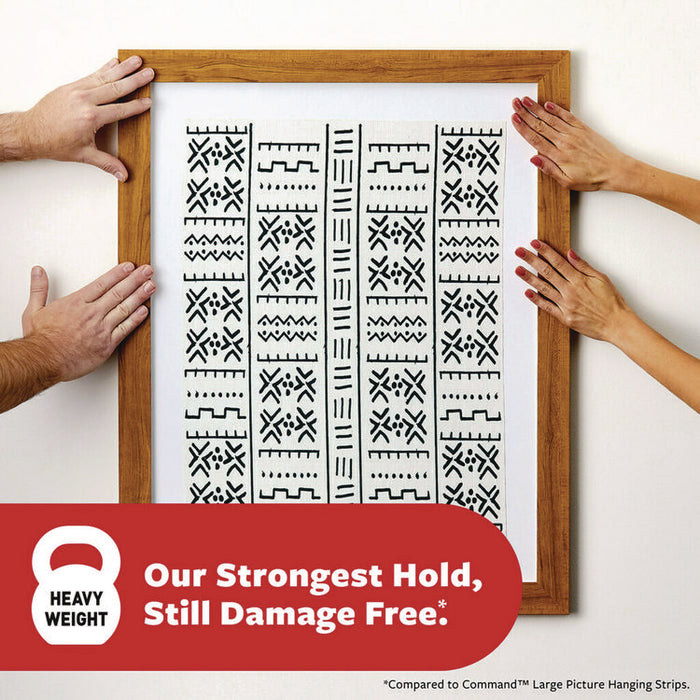 Damage-Free Hanging Picture Hanging Strip Pairs, Holds up to 5 lb, 16/Pack