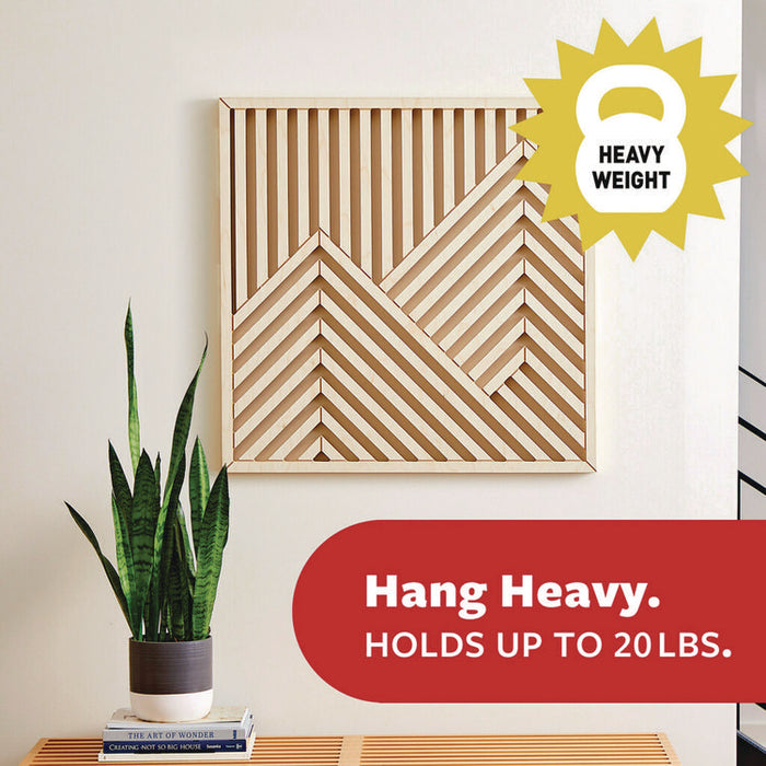 Damage-Free Hanging Picture Hanging Strip Pairs, Holds up to 5 lb, Black, 4/Pack