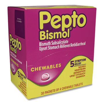 Chewable Tablets, Original Flavor, 32 Packets of 4 Tablets/Box