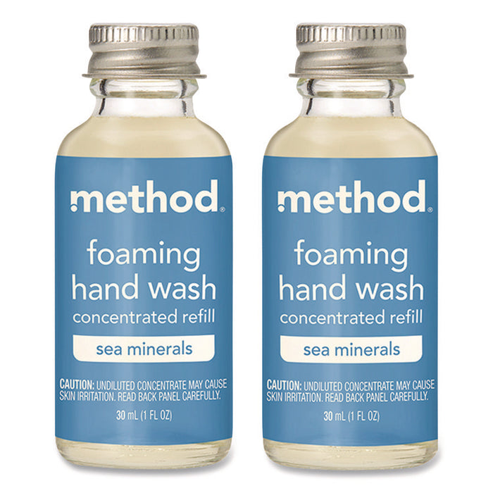 Refill + Reuse Foaming Hand Soap Refill, Sea Minerals Scent, 1 oz Refill Bottle, 2/Pack