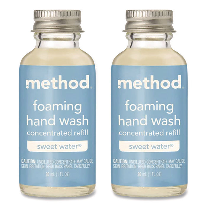 Refill + Reuse Foaming Hand Soap Refill, Sweet Water Scent, 1 oz Refill Bottle, 2/Pack