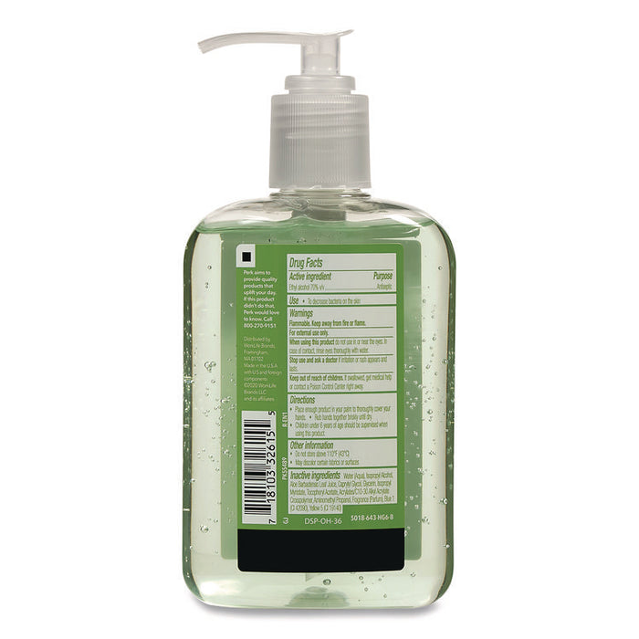 Instant Gel Hand Sanitizer with Moisturizers, 8 oz Pump Bottle