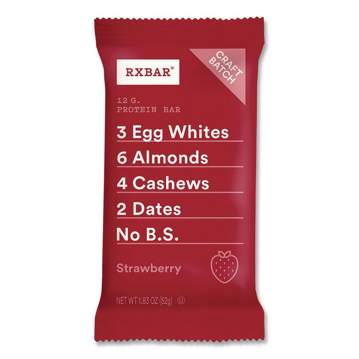 Gluten-Free Strawberry Protein Bar, 1.83 oz Bar, 12/Box