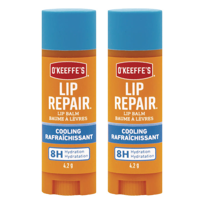Lip Repair Cooling Lip Balm, 0.15 oz Stick, 2/Pack