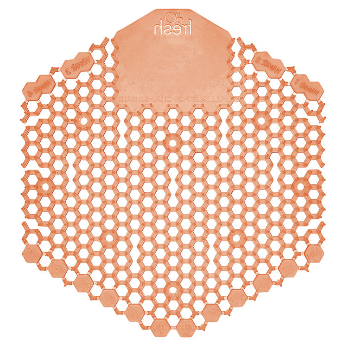 Wave 3D Urinal Deodorizer, Mango Scent, Orange Color, 10/Box