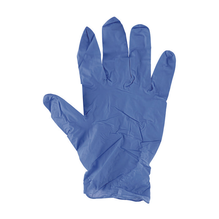 380 Series Disposable General-Purpose Nitrile Gloves, Powder-Free, X-Large, 4 mil Thick, 9.5" Long, Blue, 100/Box