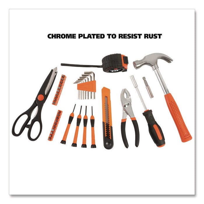 Homeowner's 39-Piece Tool Set, 12.38" x 3" x 7.25" Carry Case
