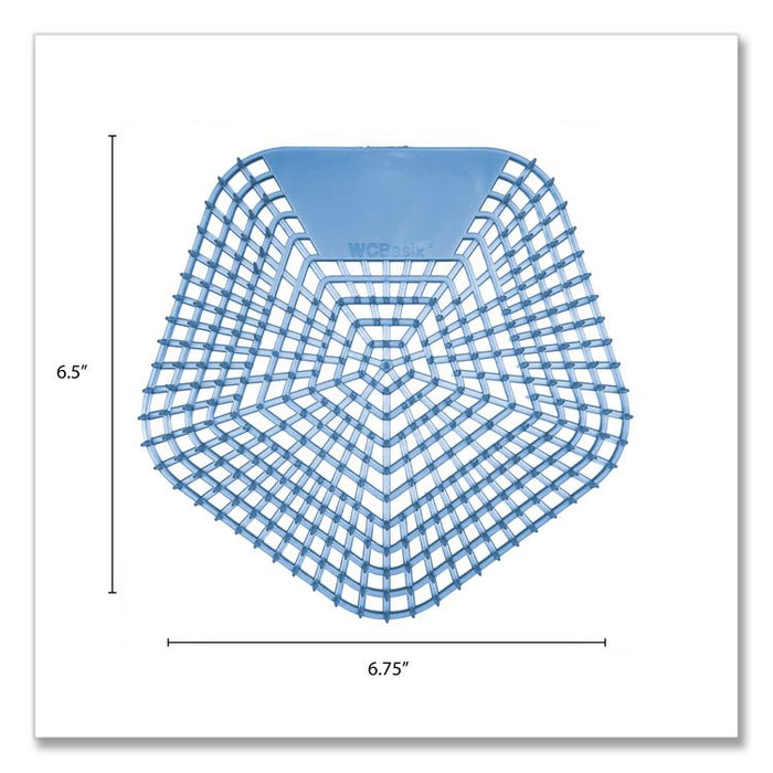 Anti-Splash Urinal Screen, Clean Cotton Scent, Blue, 0.11 oz, 10/Box