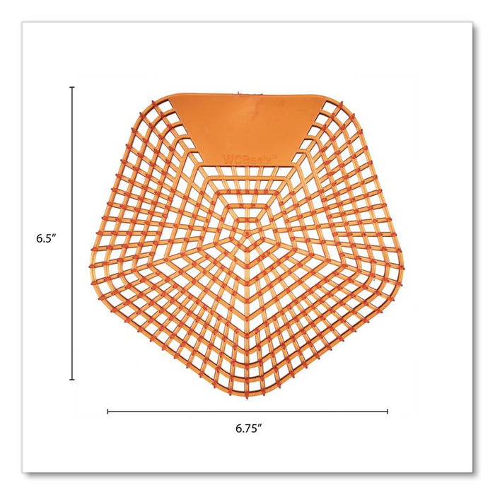 Anti-Splash Urinal Screen, Mango Mist Scent, Orange, 0.11 oz, 10/Box