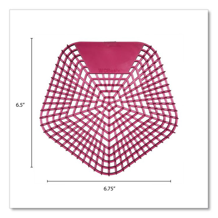 Anti-Splash Urinal Screen, Apple Cinnamon Scent, Red, 0.11 oz, 10/Box