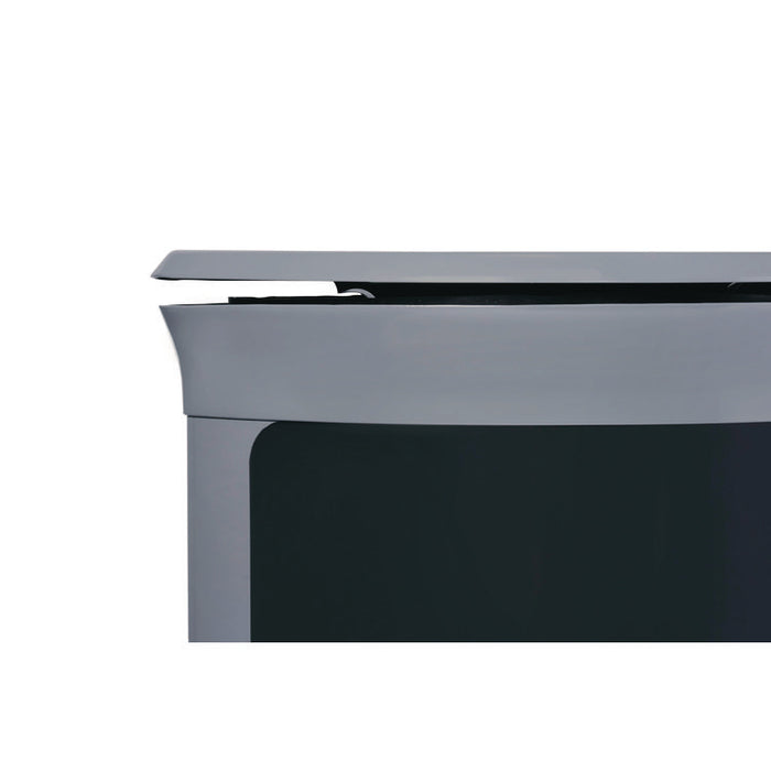 ENHANCE Series Waste Receptacle, Dual Top Hole, 11.5 gal, Metal, Pearl Gray/Umbra Gray