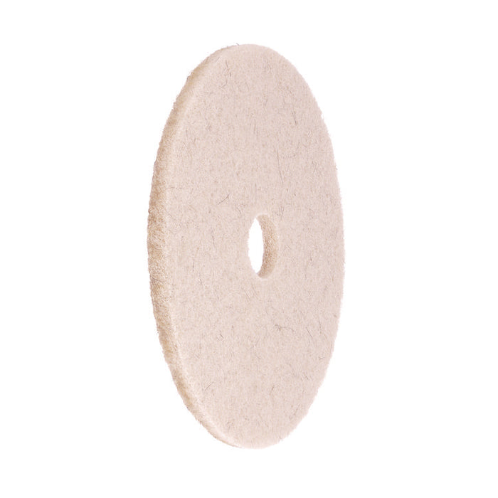 Natural Hog Hair Burnishing Floor Pads, 17" Diameter, Tan, 5/Carton