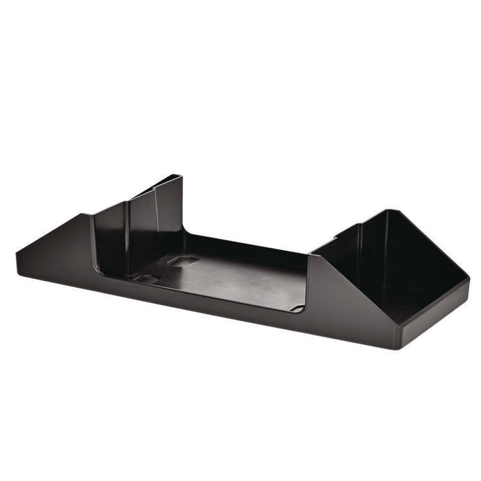 Interfold Table Top Dispenser Napkin Holder with Caddy, 6 x 14.17 x 6.5, Black