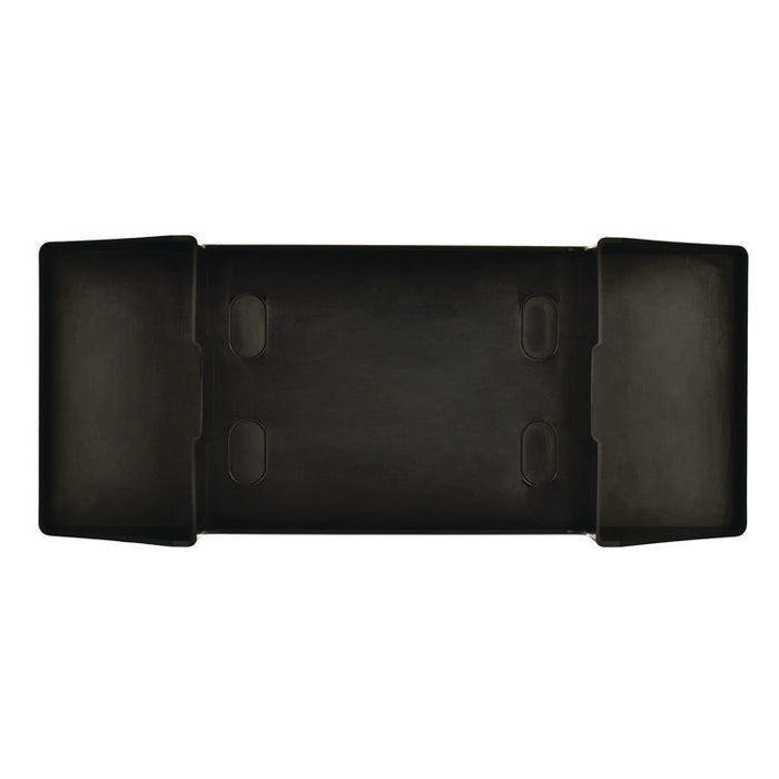 Interfold Table Top Dispenser Napkin Holder with Caddy, 6 x 14.17 x 6.5, Black