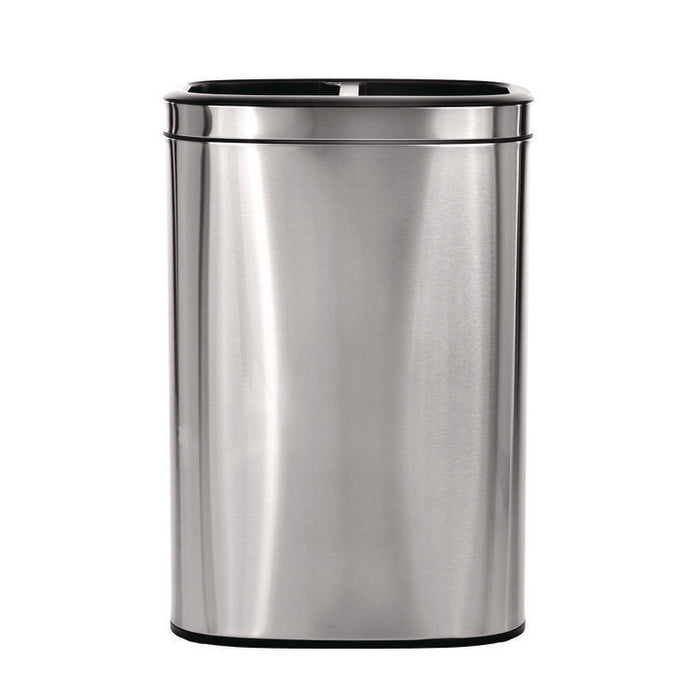 10.5 Gallon Stainless Steel Open Top Dual Compartment Trash Can
