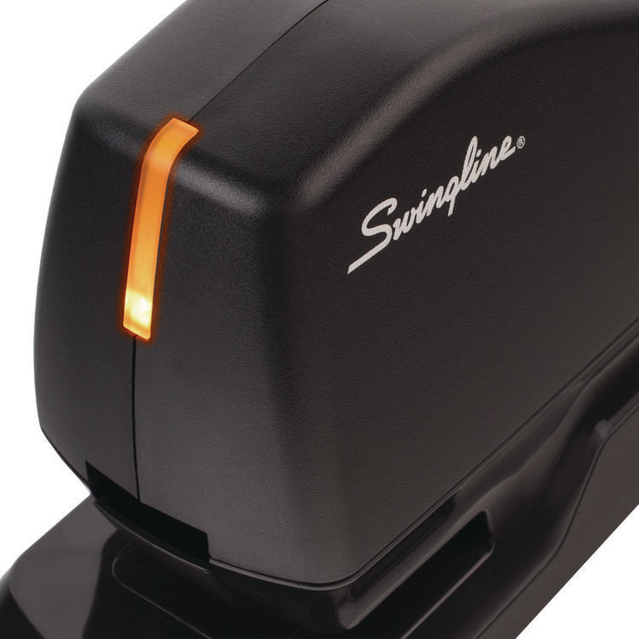 Optima 50 Electric Stapler, 50-Sheet Capacity, Black/Orange