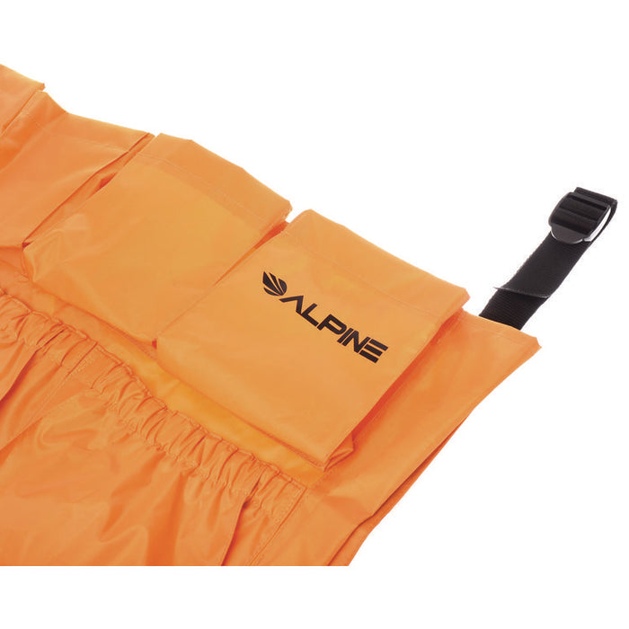 12-Pocket Trash Can Caddy Bag, 12 Compartments, 29 x 19.5, Orange