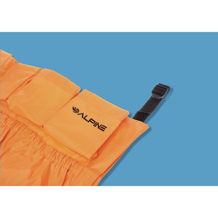12-Pocket Trash Can Caddy Bag, 12 Compartments, 29 x 19.5, Orange