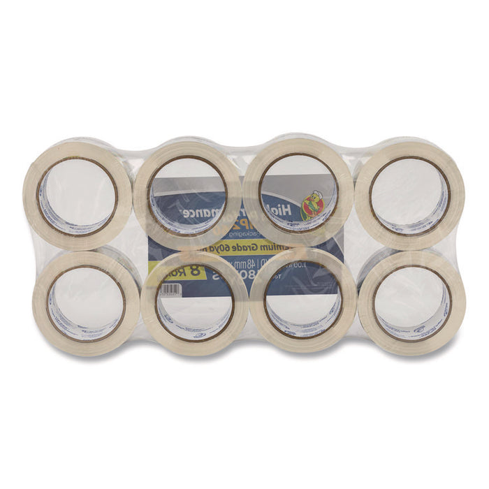 HP260 Packaging Tape, 3" Core, 1.88" x 60 yds, Clear, 8/Pack
