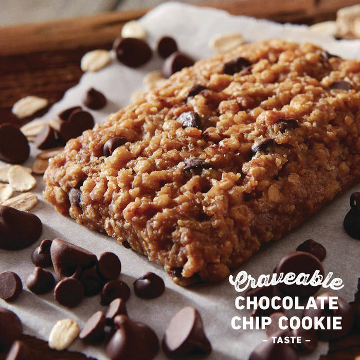 Energy Bar, Variety Pack, Chocolate Chip/Crunchy Peanut Butter, 2.4 oz, 20/Box