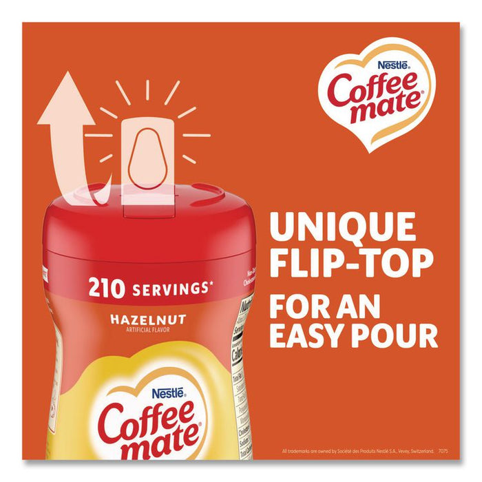 Hazelnut Creamer Powder, 15 oz Canister