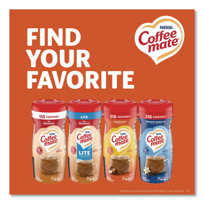 Non-Dairy Powdered Creamer, Hazelnut, 15 oz Canister, 12/Carton
