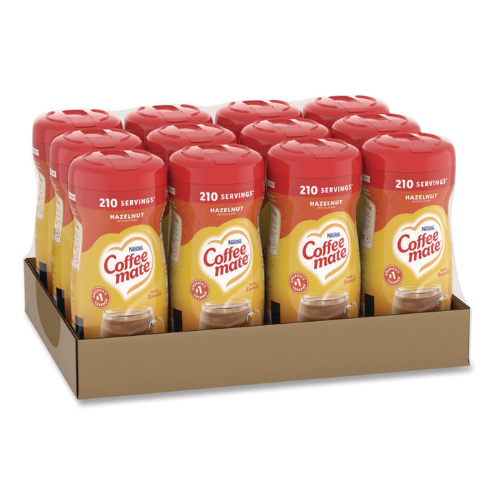 Non-Dairy Powdered Creamer, Hazelnut, 15 oz Canister, 12/Carton
