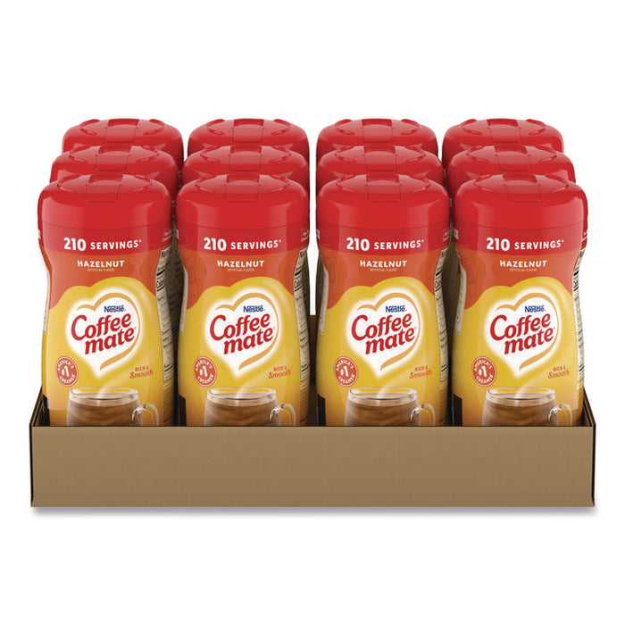 Non-Dairy Powdered Creamer, Hazelnut, 15 oz Canister, 12/Carton