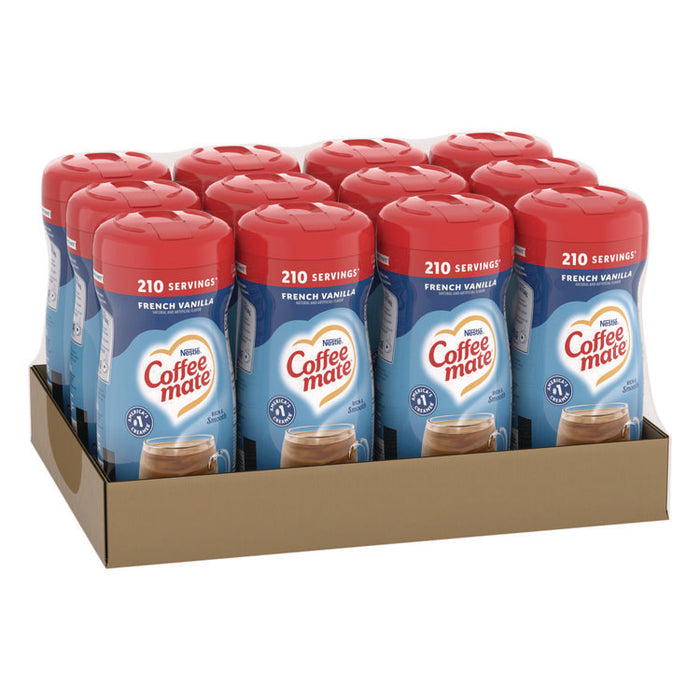 Non-Dairy Powdered Creamer, French Vanilla, 15 oz Canister, 12/Carton