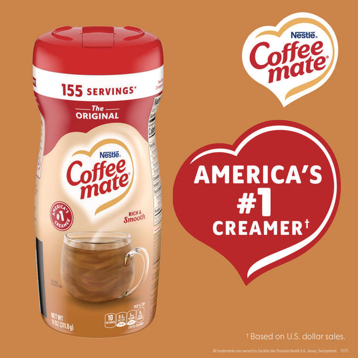 Non-Dairy Powdered Creamer, Original, 11 oz Canister, 12/Carton