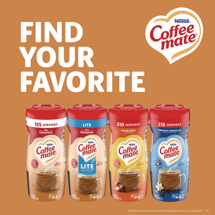 Powdered Creamer, Original Lite, 11 oz Canister, 12/Carton