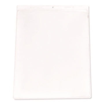 Clear Vinyl Shop Ticket Holders, Super Heavy-Duty, Top Load 9 x 12 Insert, Clear Front, 50/Box