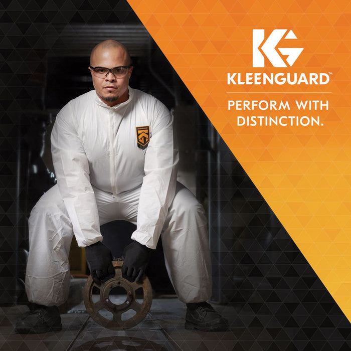 KGA10 Standard Weight Lab Coat for Non-Hazardous Particulate Protection, 3X-Large, White, 50/Carton
