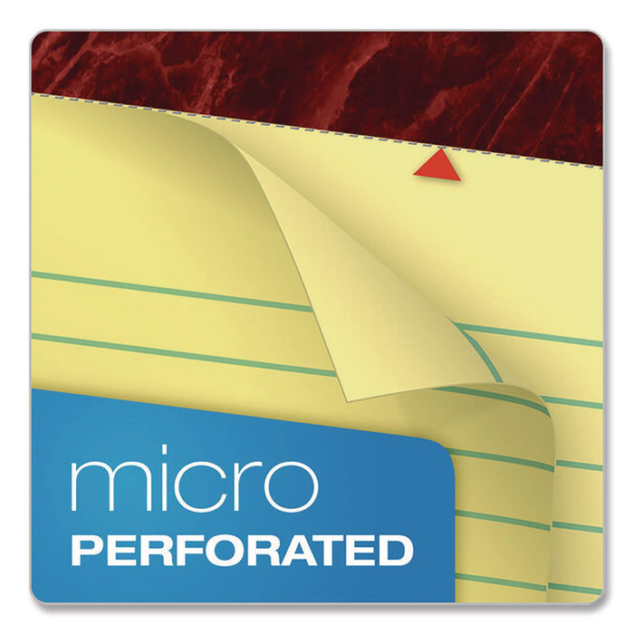 Gold Fibre Writing Pads, Wide/Legal Rule, (50) Canary Yellow 8.5 x 11 Sheets, 4/Pack
