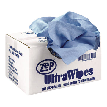 Ultra Wipes, 1-Ply, 14 x 12, Blue, 450/Carton