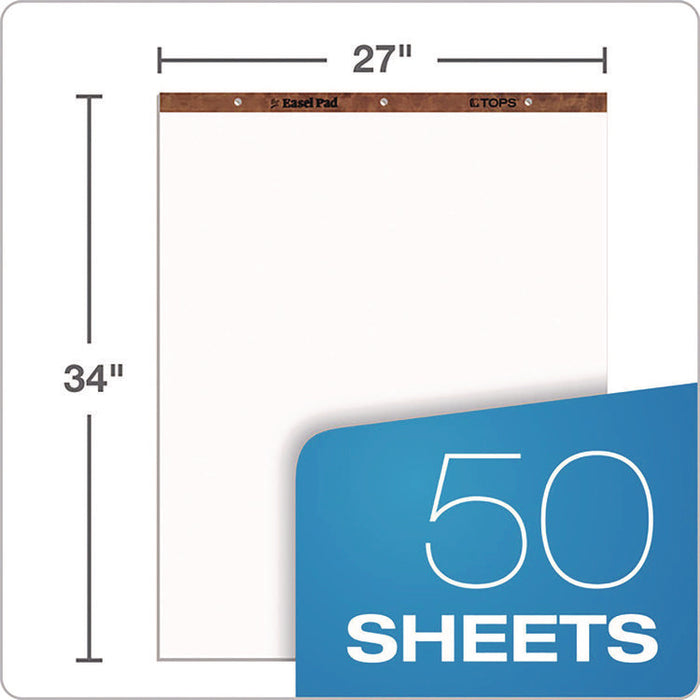 Easel Pads, Unruled, (50) White 27 x 34 Sheets, 2/Carton