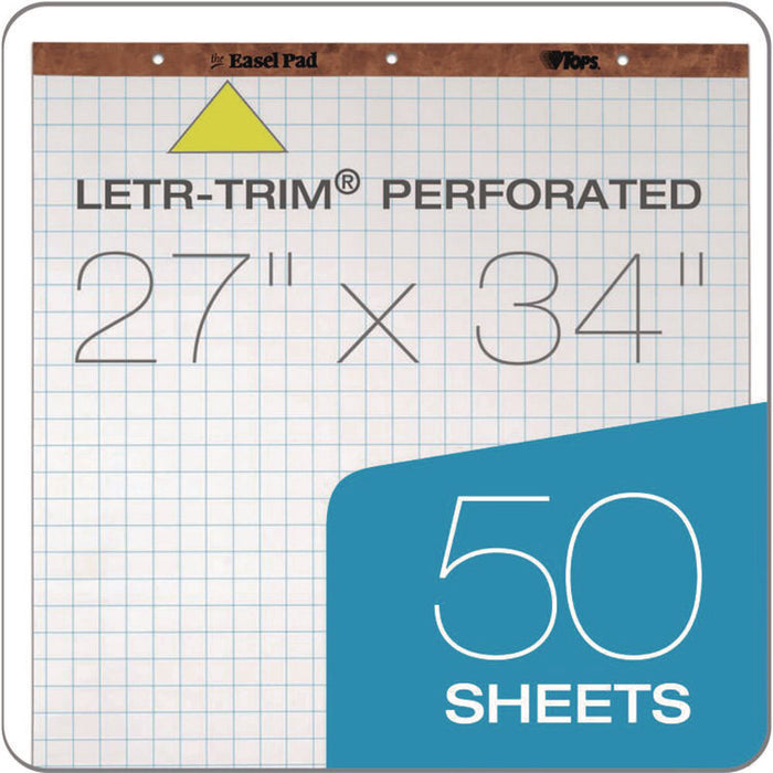 Easel Pads, Quadrille Rule (1 sq/in), (50) White 27 x 34 Sheets, 4/Carton