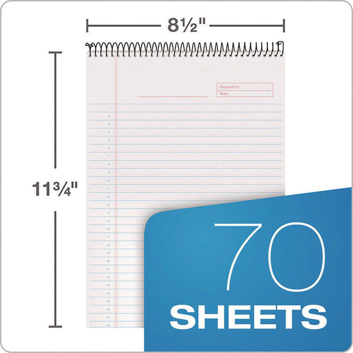 Docket Gold Planner Pad, Black Cover, Project-Management Format and Medium/College Rule, (70) White 8.5 x 11 Sheets