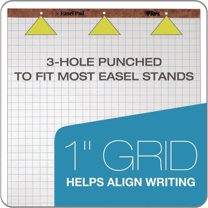 Easel Pads, Quadrille Rule (1 sq/in), (50) White 27 x 34 Sheets, 4/Carton