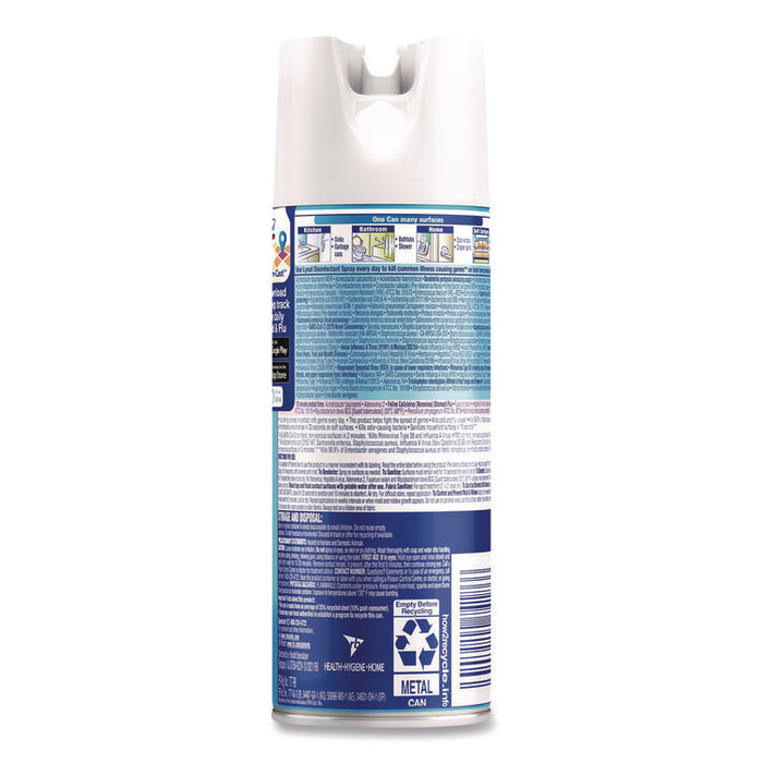 Disinfectant Spray, Crisp Linen Scent, 12.5 oz Aerosol Spray, 12/Carton