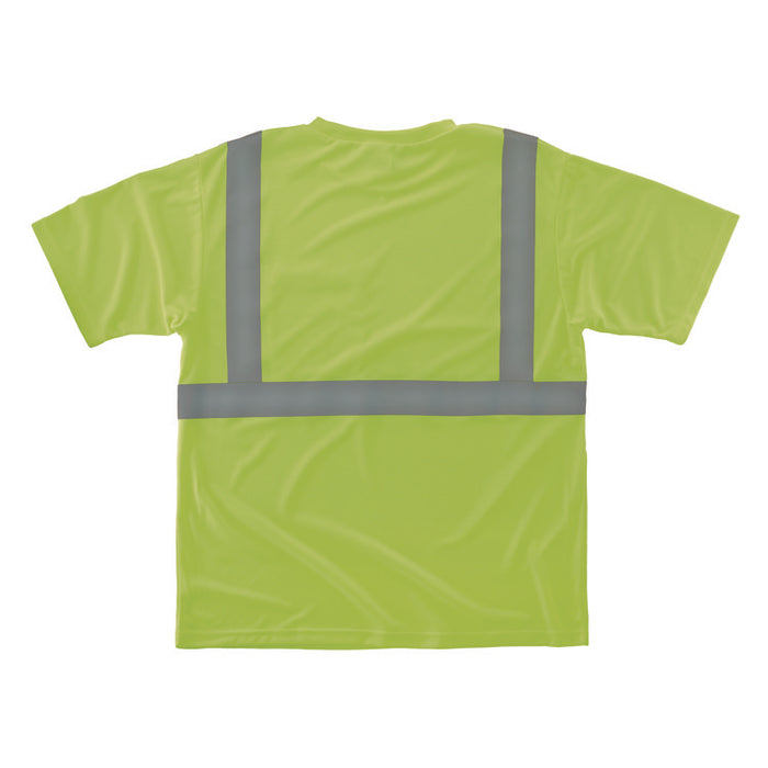 GloWear 8289-ECO Class 2 Recycled Hi-Vis T-Shirt, 4X-Large, Lime