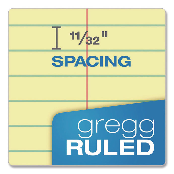 Docket Steno Pad, Forest Green Cover, Gregg Rule, (100) Canary Yellow 6 x 9 Sheets