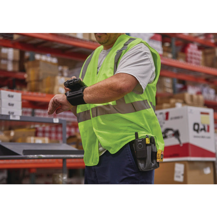 GloWear 8205HL-ECO Class 2 Recycled Hi-Vis Vest, Mesh, Polyester, X-Small, Lime