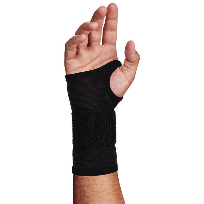 ProFlex 680 Wrist Support Sleeve with Single Strap, Large, Fits Left Hand/Right Hand, Black